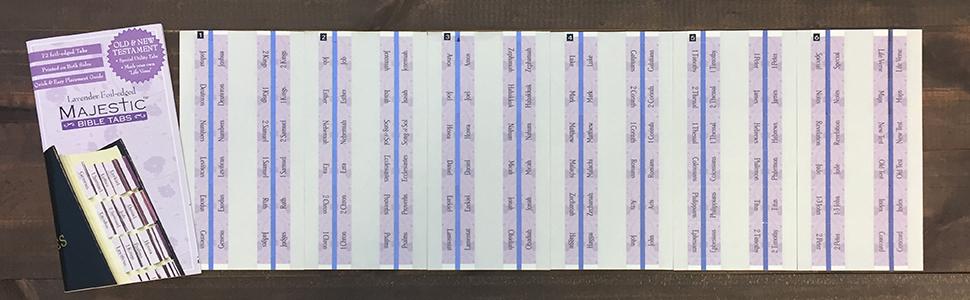 Majestic Bible Tabs Lavender