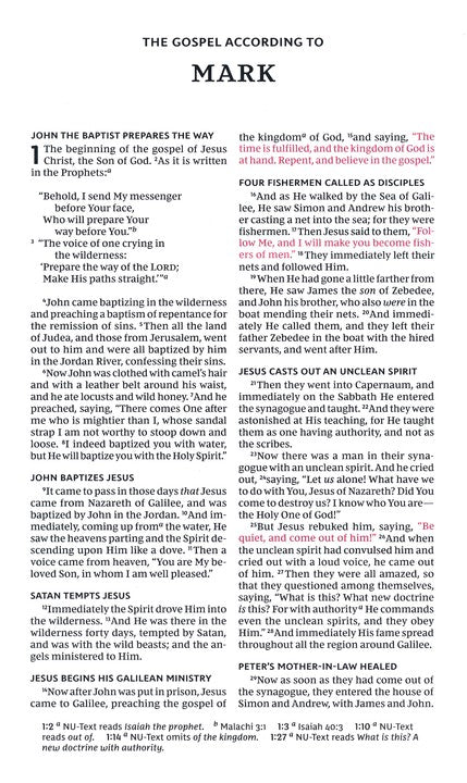 NKJV Thinline Comfort Print Youth Bible--Leathersoft