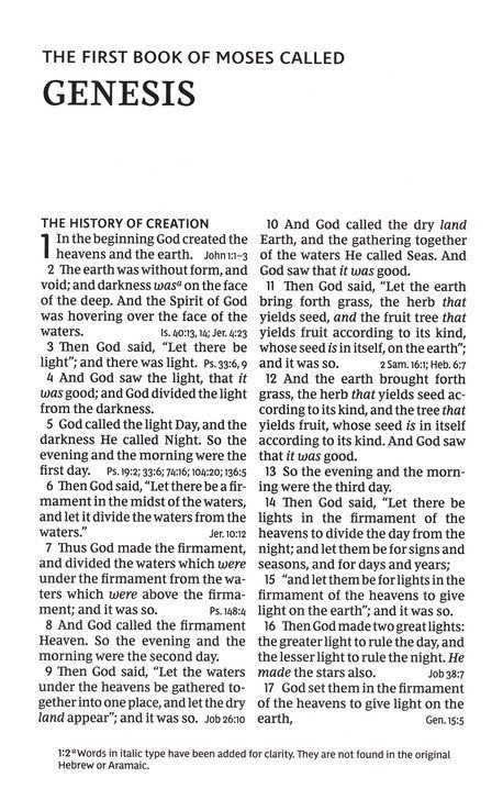NKJV Personal-Size Large-Print Reference Bible, Comfort Print--soft leather-look, pink (indexed, red letter)