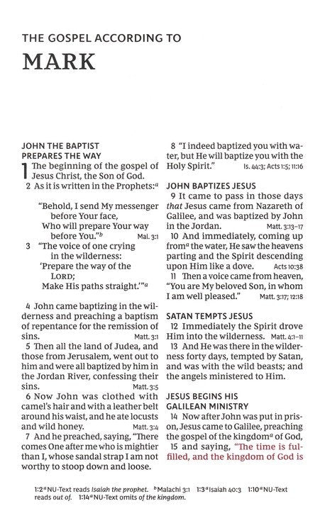 NKJV Personal-Size Large-Print Reference Bible, Comfort Print--soft leather-look, pink (indexed, red letter)
