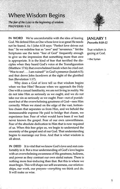 The One Year Walk with God Devotional Leatherlike