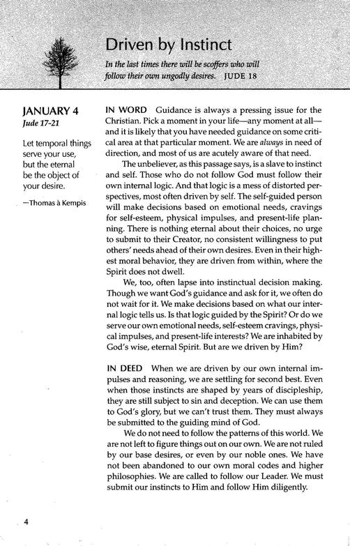 The One Year Walk with God Devotional Leatherlike