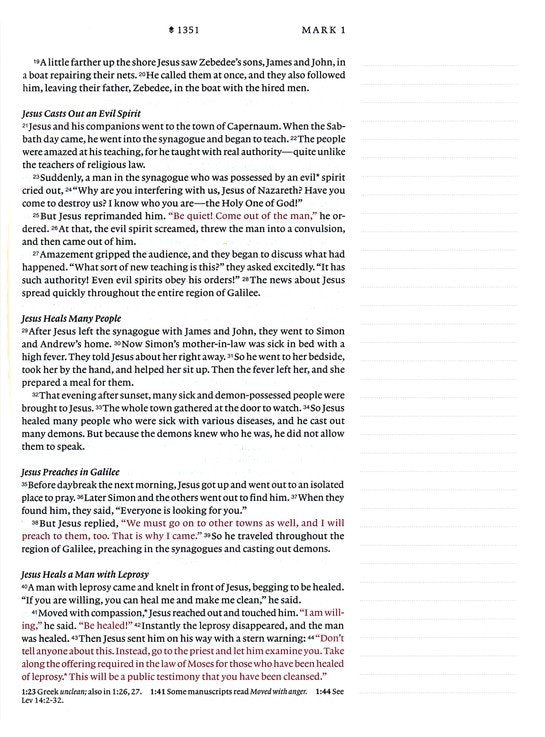 NLT Wide Margin Bible, Filament Enabled Edition
