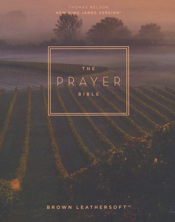 NKJV Prayer Bible, Comfort Print--Leathersoft, brown