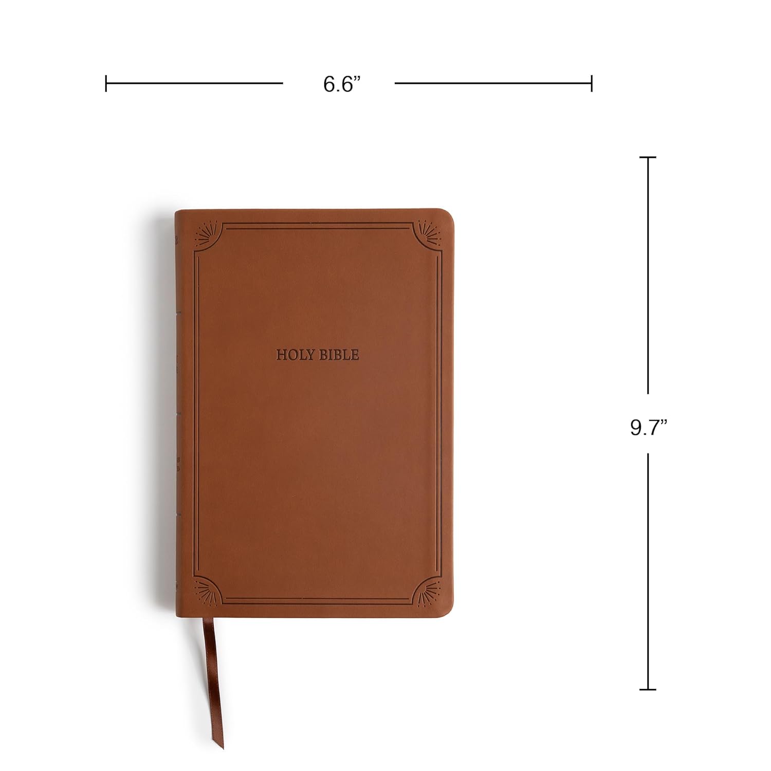 NASB Large Print Thinline Bible, Value Edition, Brown LeatherTouch