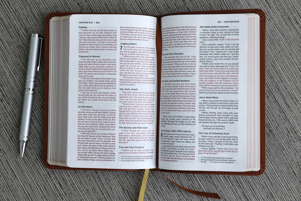 NIV, Thinline Bible, Compact, Red Letter, Comfort Print