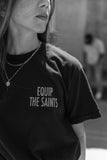 “Equip the Saints” Retro Black Tee