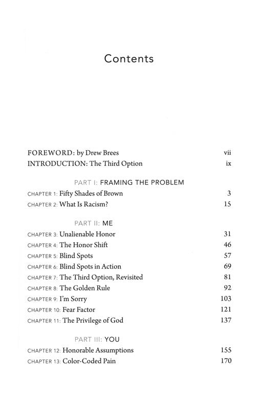 The Third Option: Hope for a Racially Divided Nation – Miles McPherson - hard cover