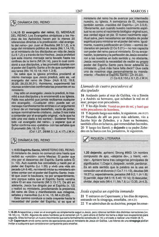 Biblia Plenitud RVR 1960 Tam. Manual, Enc. Rústica (RVR 1960 Spirit-Filled Life Bible Handy Size, Softcover)