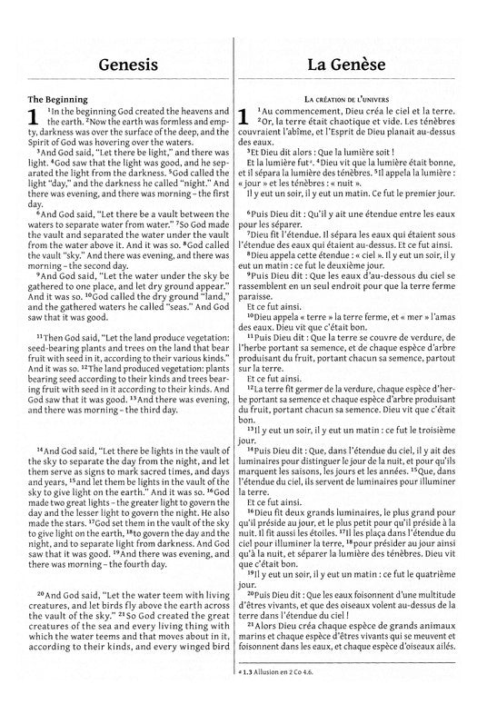 Semeur, NIV, French/English Bilingual Bible, Paperback