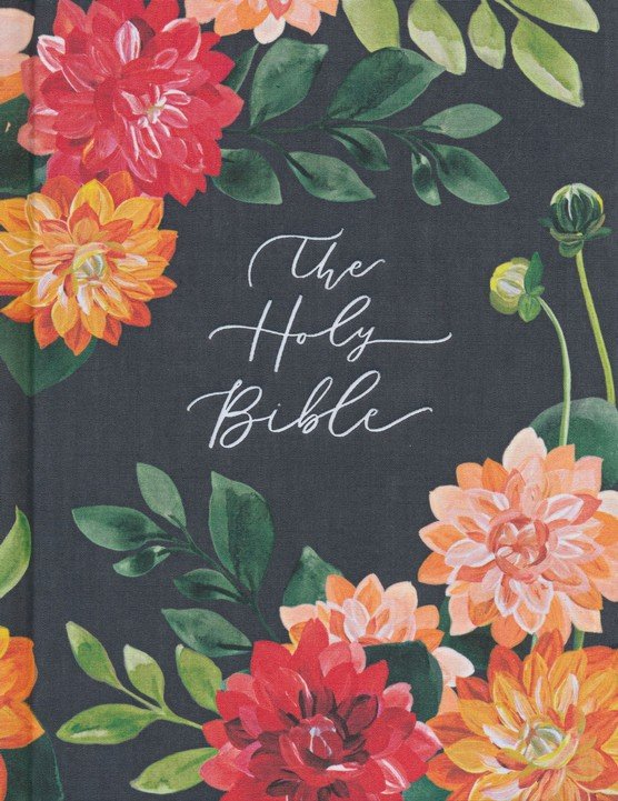 CSB Notetaking Bible, Hosanna Revival Edition--cloth over boards, dahlias
