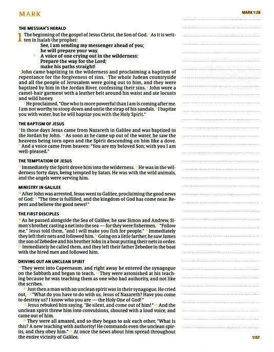 CSB Notetaking Bible, Hosanna Revival Edition--cloth over boards, dahlias