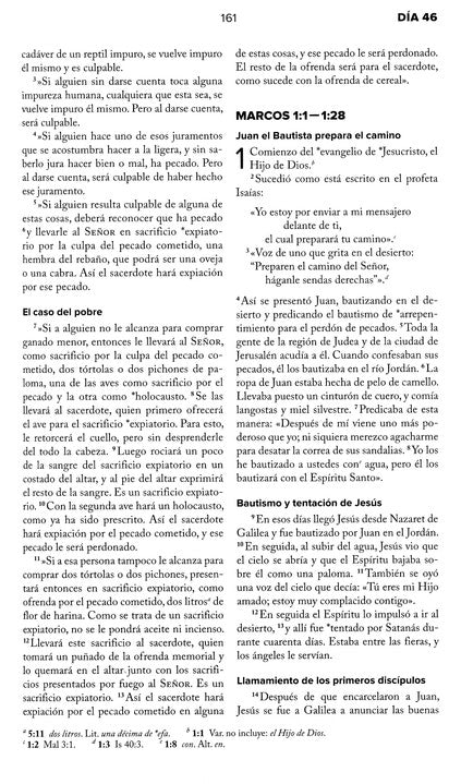 Biblia NVI Un Día a la Vez, Enc. Rústica (NVI Once-a-Day Bible, Softcover)