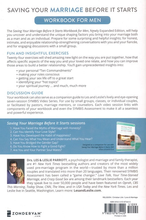 Saving Your Marriage Before It Starts Workbook for Men, Revised - Dr. Les Parrott, Dr. Leslie Parrott