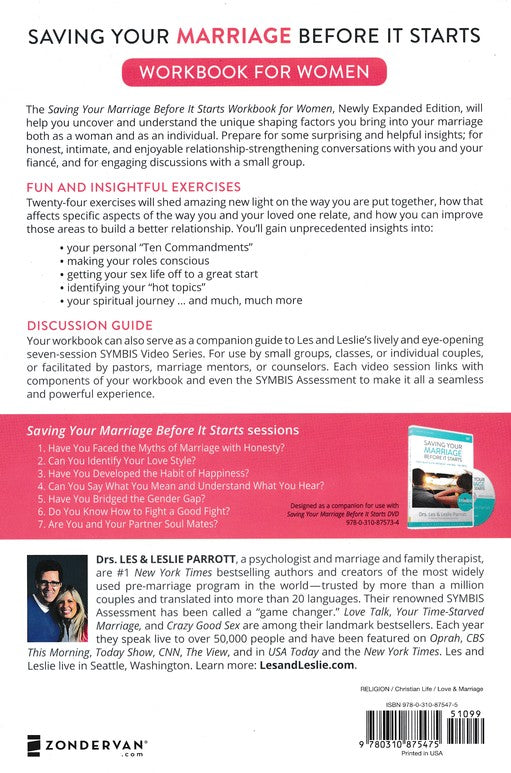 Saving Your Marriage Before It Starts - Workbook For Women - Drs. Les & Leslie Parrott