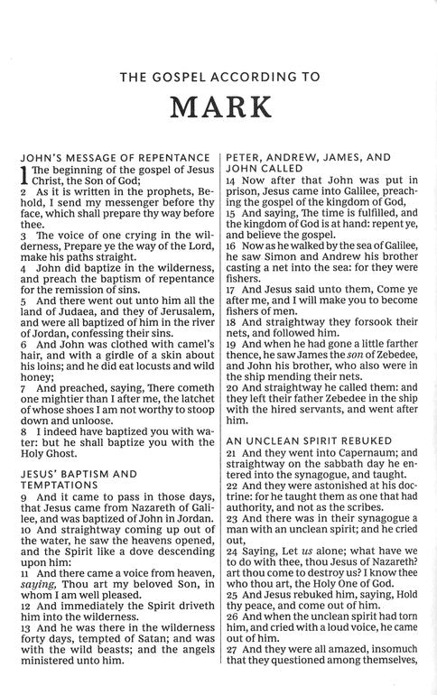 KJV Holy Bible, Larger Print--softcover
