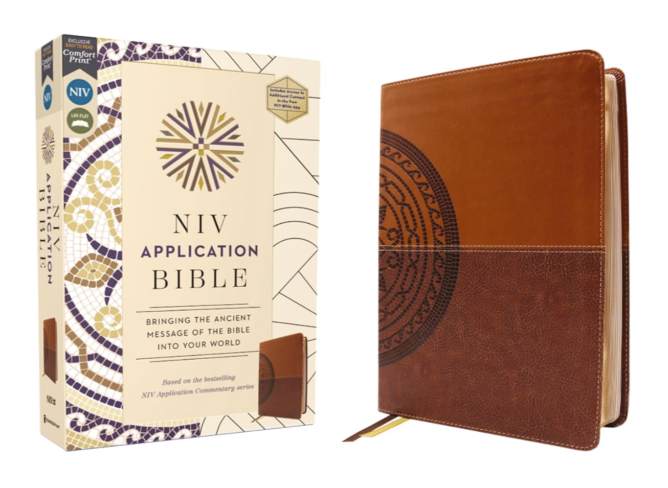 NIV Application Bible, Comfort Print-Soft LeatherLook, Brown