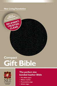 NLT Compact Gift Bible-Bonded Leather, Black
