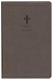 NKJV Value Ultra Thinline Bible, Comfort Print--soft leather-look, charcoal