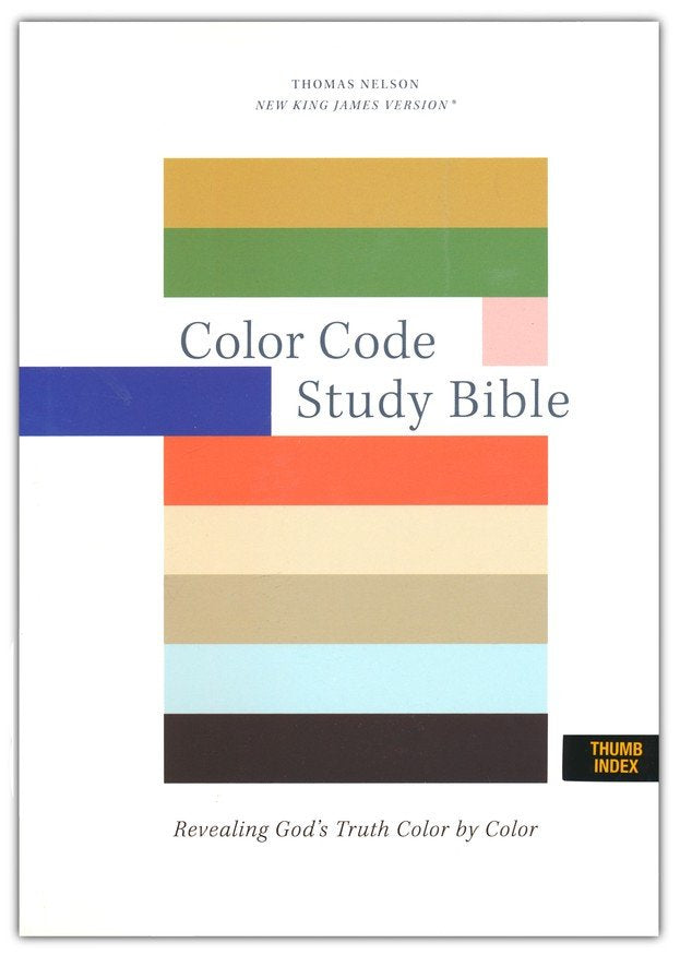 NKJV Color Code Study Bible: Reveal God's Truth Color by Color--soft leather-look, brown (indexed)