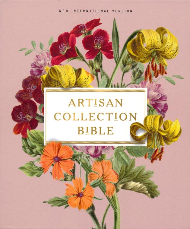 NIV Artisan Collection Bible, Comfort Print--soft leather-look, blush floral