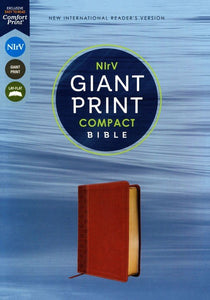 NIrV, Giant Print Compact Bible, Leathersoft, Brown, Comfort Print