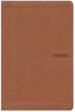 Message Slimline Bible--soft leather-look, brown By: Eugene H. Peterson