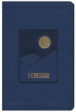 The Message Large-Print Deluxe Gift Bible--soft leather-look, navy