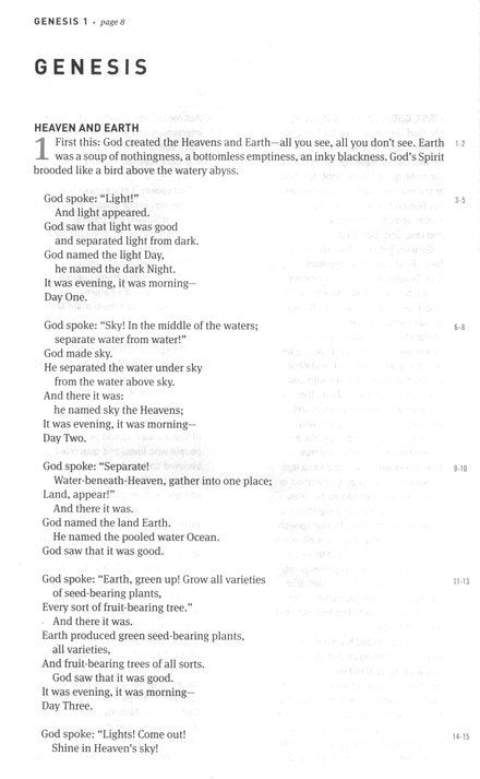 The Message Student Bible (Hardcover) By: Eugene H. Peterson
