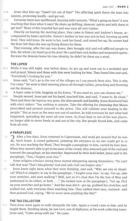 The Message Student Bible (Hardcover) By: Eugene H. Peterson
