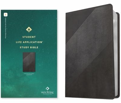 NLT Student Life Application Study Bible- Charcoal Gray Striped