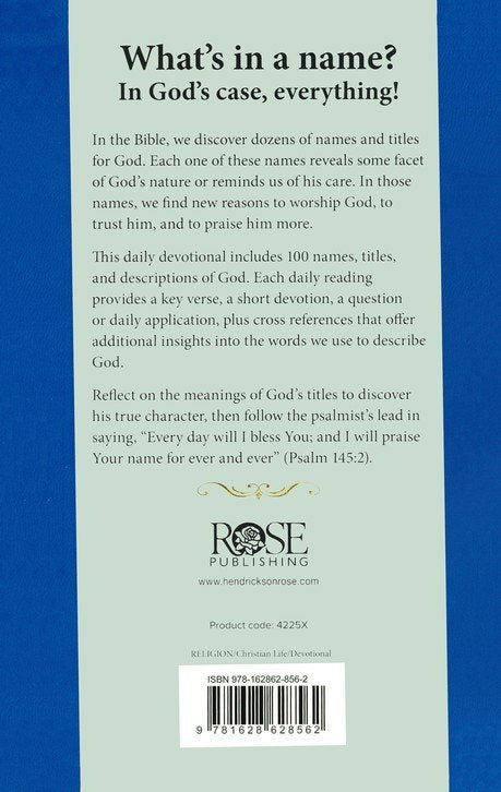 100 Names of God - Daily Devotional By: Christopher D. Hudson
