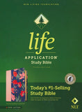 NLT Life Application Study Bible, Third Edition, Soft imitation leather, Pink Evening Bloom, With thumb index
