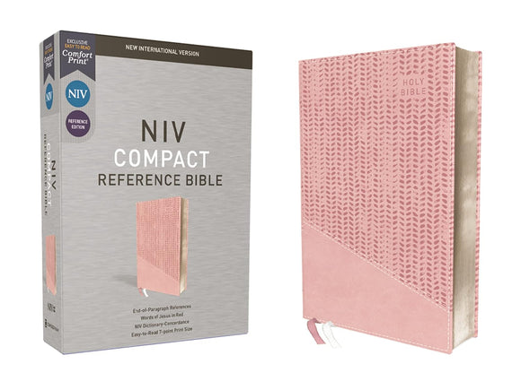 NIV, Reference Bible, Compact, Leathersoft, Red Letter, Comfort Print