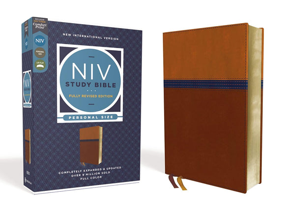 NIV Study Bible, Fully Revised Edition Personal Size, Leathersoft, Red Letter, Comfort Print