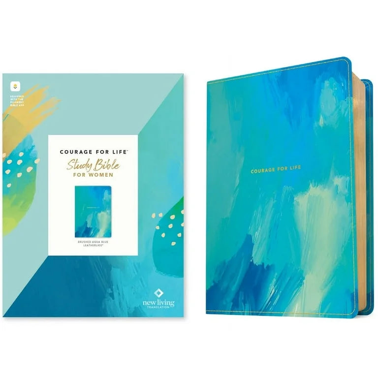 NLT Courage for Life- Study Bible for Women-Aqua