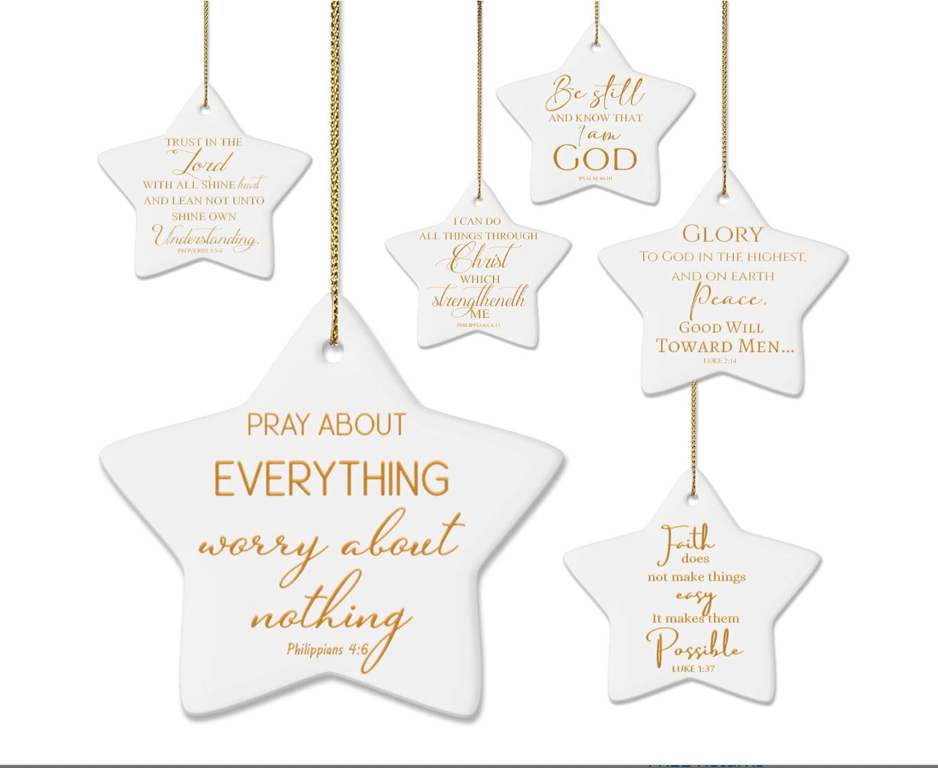 Star Ceramic Ornaments