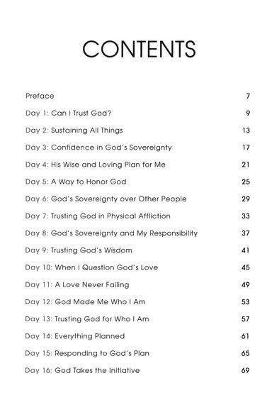 31 Days Toward Trusting God By: Jerry Bridges