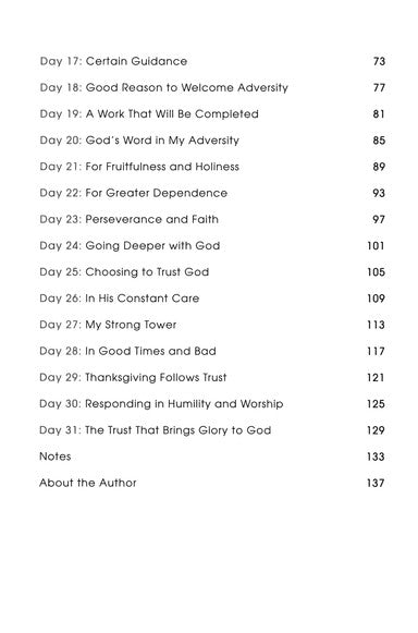 31 Days Toward Trusting God By: Jerry Bridges