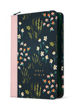 NLT Large Print Thinline Reference Zipper Bible, Filament-Enabled Edition LeatherLike, Meadow Navy & Pink , Red Letter