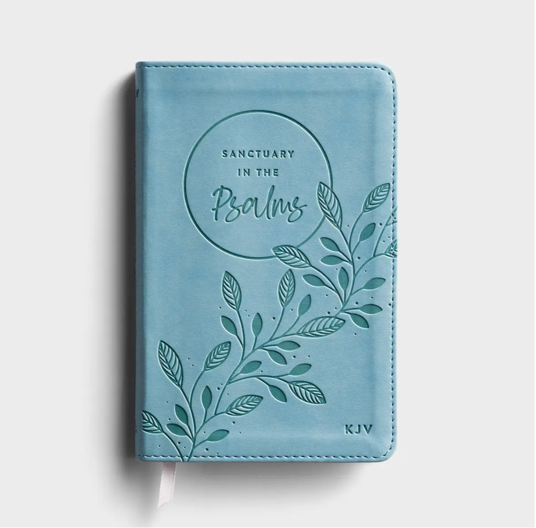 Sanctuary in the Psalms - KJV Scripture Book- Blue