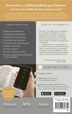 Biblia compacta NTV, letra gigante con Filament