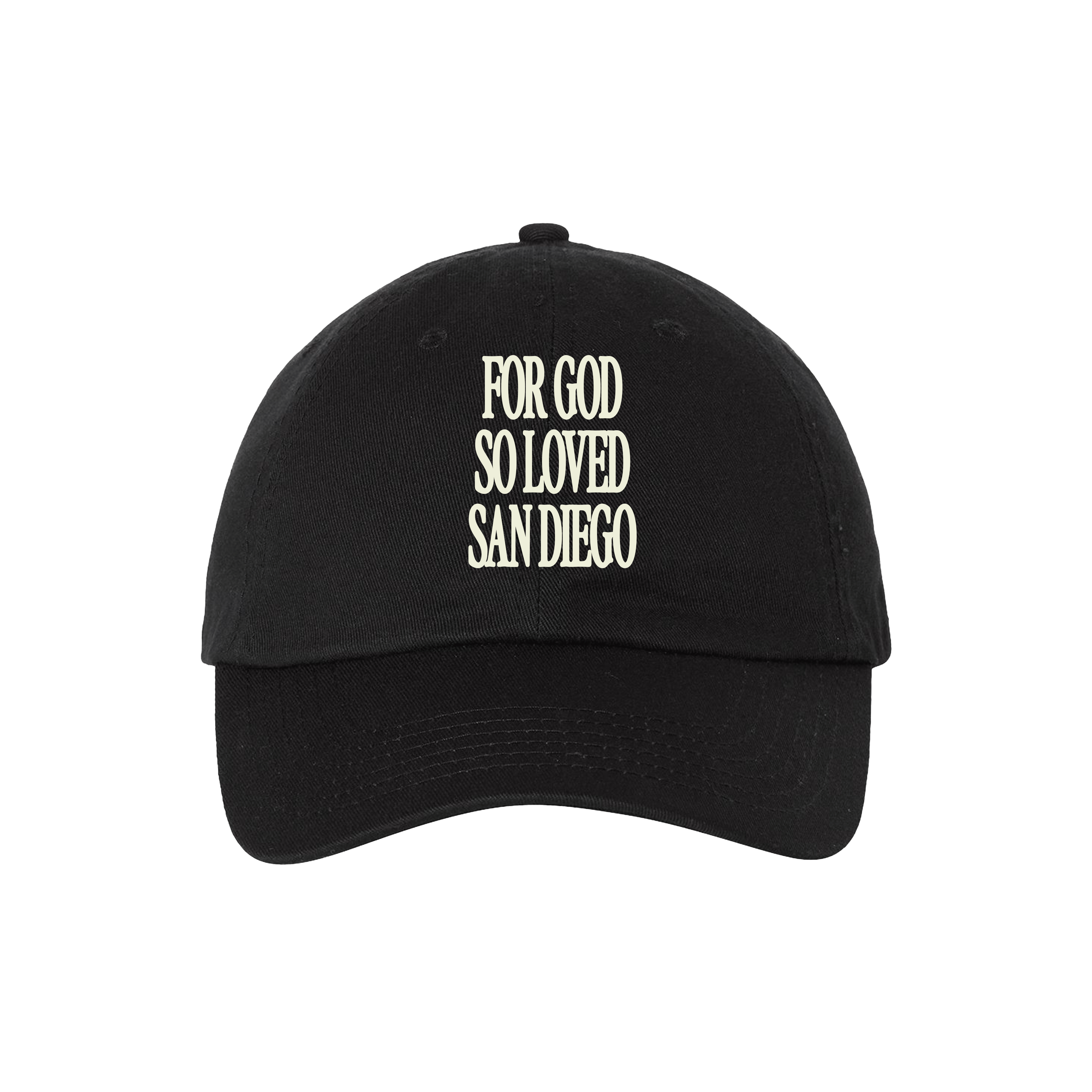 For God So Loved Dad Hat Black