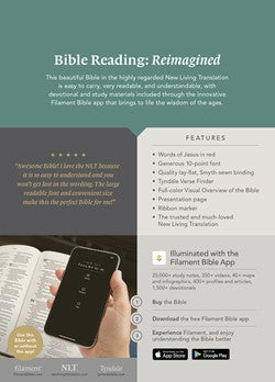 NLT Compact Giant Print Bible, Filament Enabled Navy