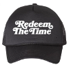 Redeem the Time Puff Foam Black Trucker Hat