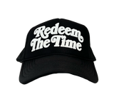 "Redeem the Time" Puff Print on Foam Black Trucker Hat