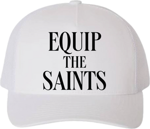 “Equip the Saints Originals" White Trucker/Black Trucker