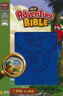 NIV Adventure Bible, Italian Duo-Tone, Ocean Blue