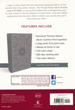 NKJV Thinline Bible Large Print, Gray and Pink, Hardcover