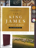 KJV Study Bible Study Full Color Edition, Bonded Leather, Burgundy